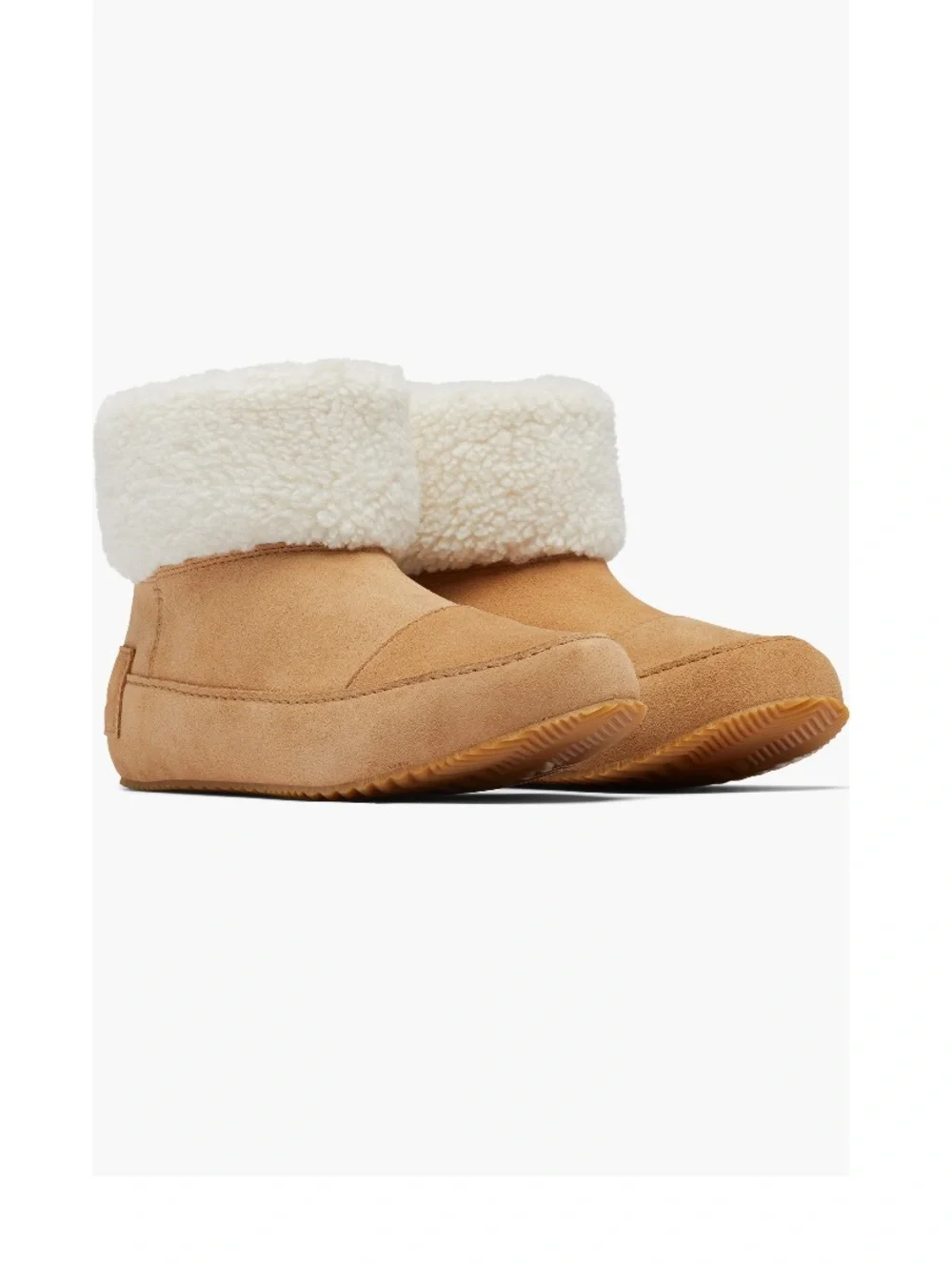 Sorel Go Stumptown Faux Fur Lined Bootie Tawny Buff Natural White Women’s 11